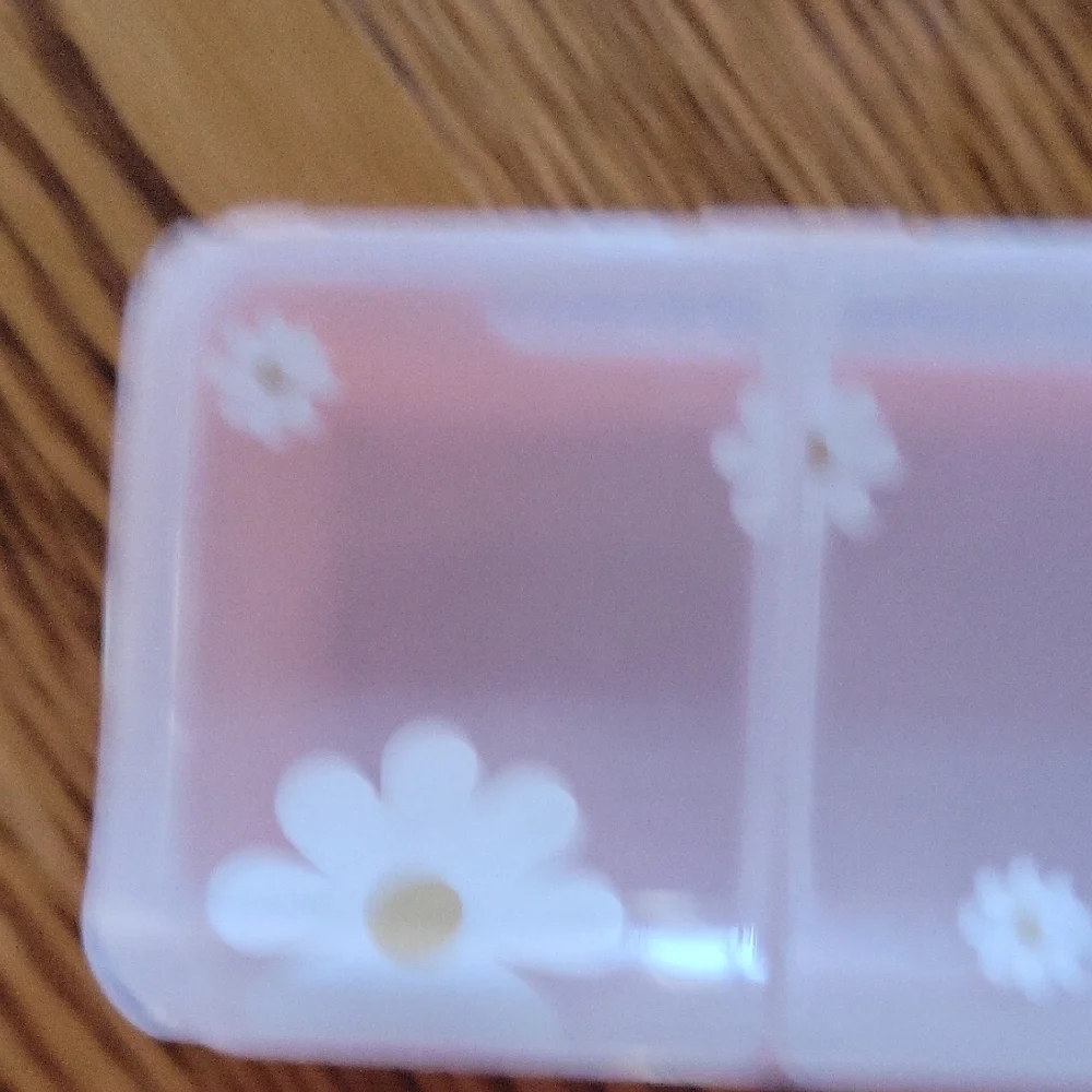 NWOT Daisy Clear Organizer Box